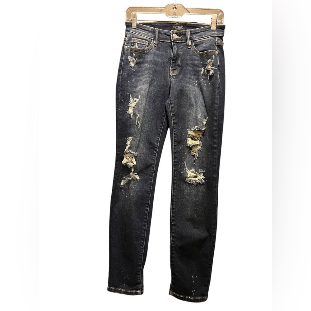 Judy Blue Jeans Women’s Size 3/26 Boyfriend Fit MidRise Distressed